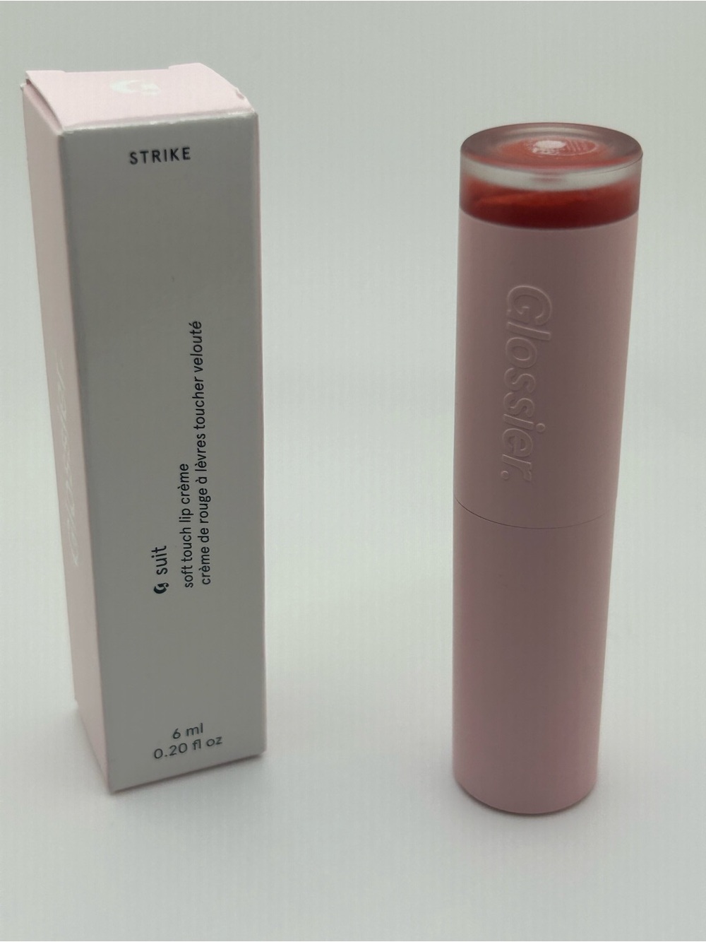 Glossier Soft Touch Lip Crème in Deep Rose (Strike)